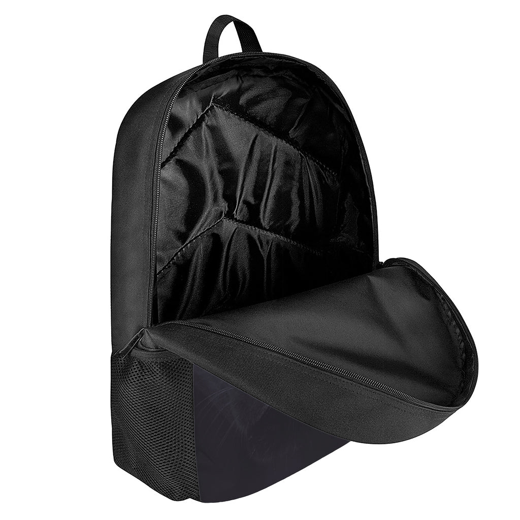 Black Jaguar Print 17 Inch Backpack