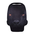 Black Jaguar Print Baby Seat Cover
