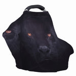 Black Jaguar Print Baby Seat Cover