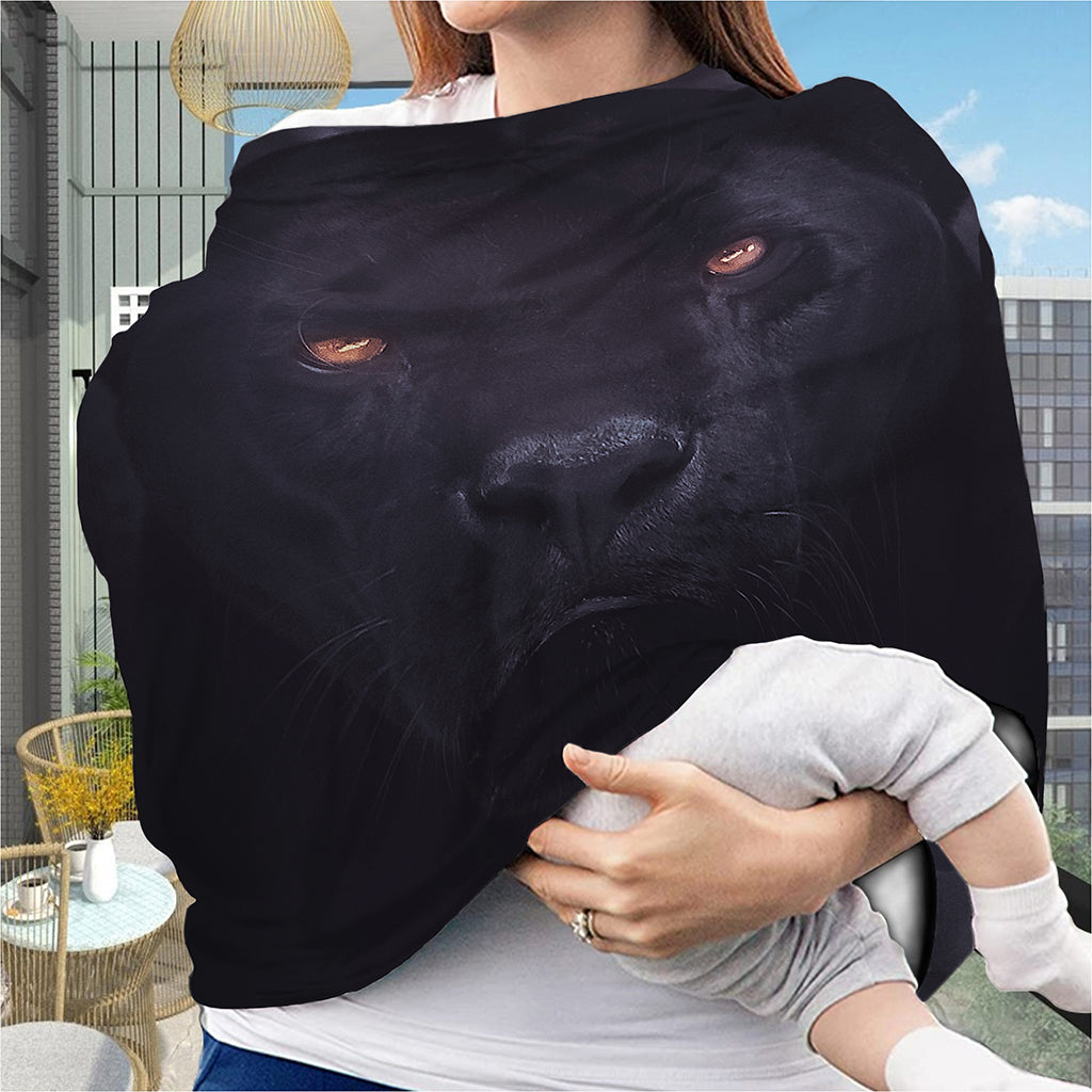Black Jaguar Print Baby Seat Cover