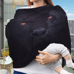 Black Jaguar Print Baby Seat Cover
