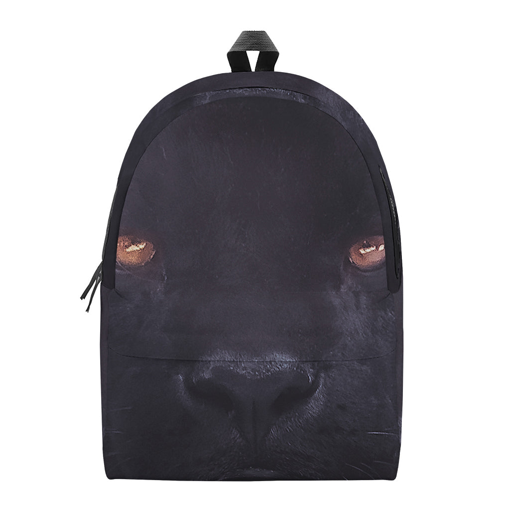 Black Jaguar Print Backpack