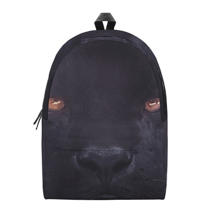 Black Jaguar Print Backpack