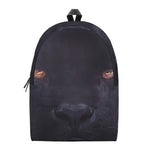 Black Jaguar Print Backpack