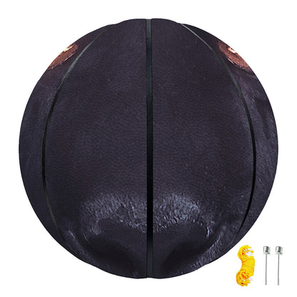 Black Jaguar Print Basketball
