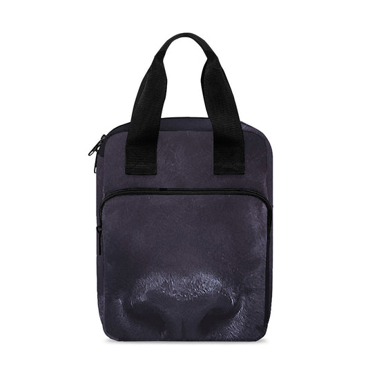 Black Jaguar Print Bible Tote Bag