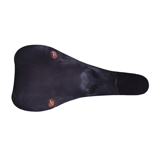 Black Jaguar Print Bicycle Seat Cover