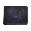 Black Jaguar Print Bifold Wallet