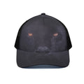 Black Jaguar Print Black Mesh Trucker Hat