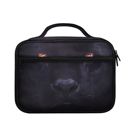 Black Jaguar Print Briefcase Bible Bag