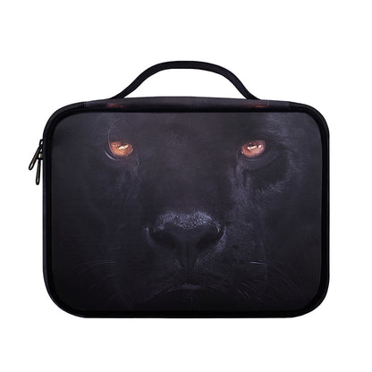 Black Jaguar Print Briefcase Bible Bag