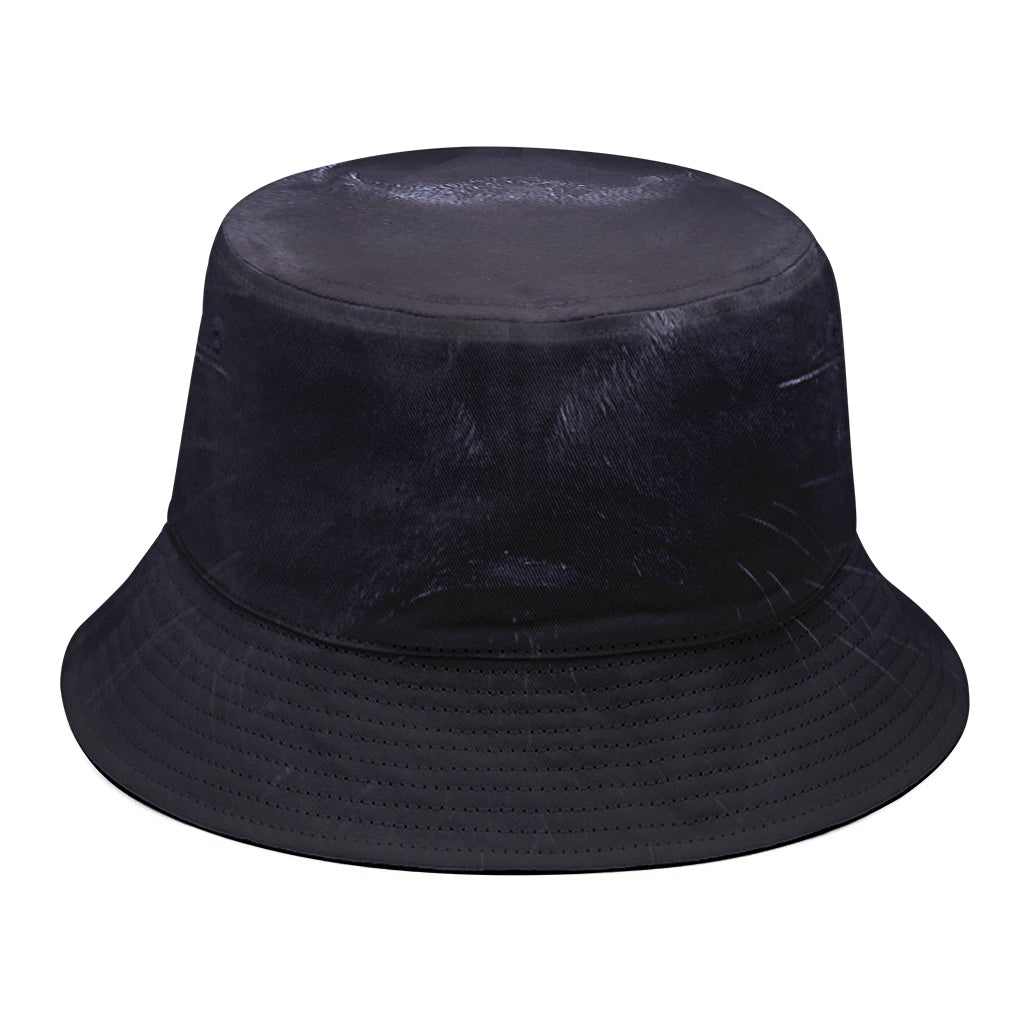 Black Jaguar Print Bucket Hat