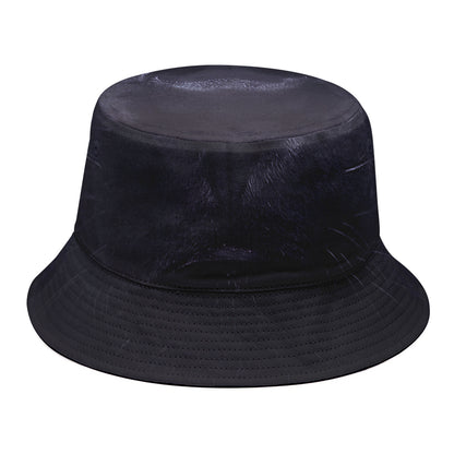 Black Jaguar Print Bucket Hat