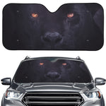 Black Jaguar Print Car Windshield Sun Shade