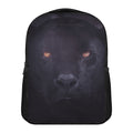 Black Jaguar Print Casual Backpack