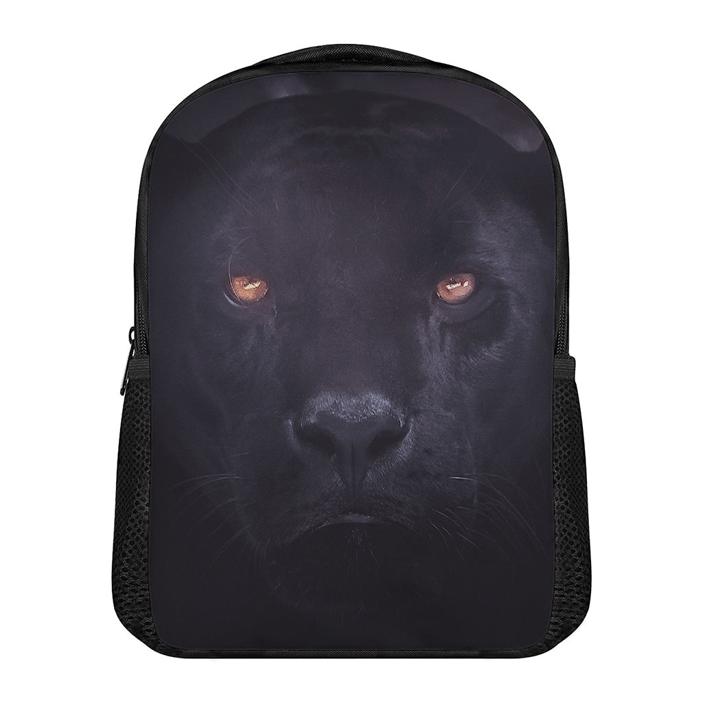 Black Jaguar Print Casual Backpack