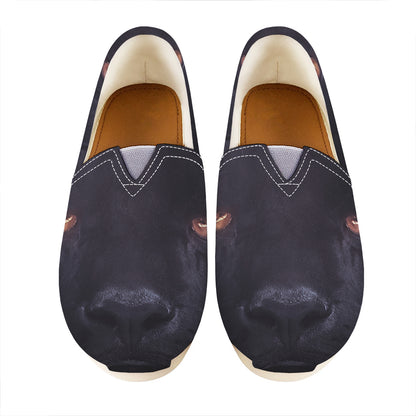 Black Jaguar Print Casual Shoes