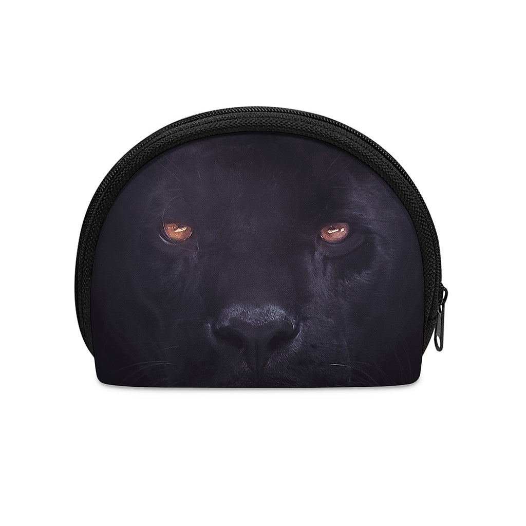 Black Jaguar Print Coin Purse