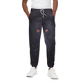 Black Jaguar Print Cotton Sweatpants