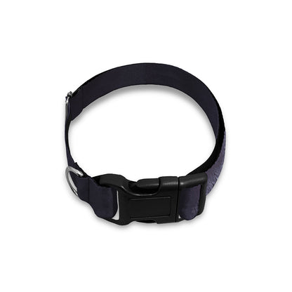 Black Jaguar Print Dog Collar