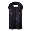 Black Jaguar Print Double Neoprene Wine Tote