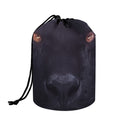 Black Jaguar Print Drawstring Makeup Bag