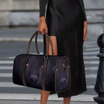 Black Jaguar Print Duffle Bag