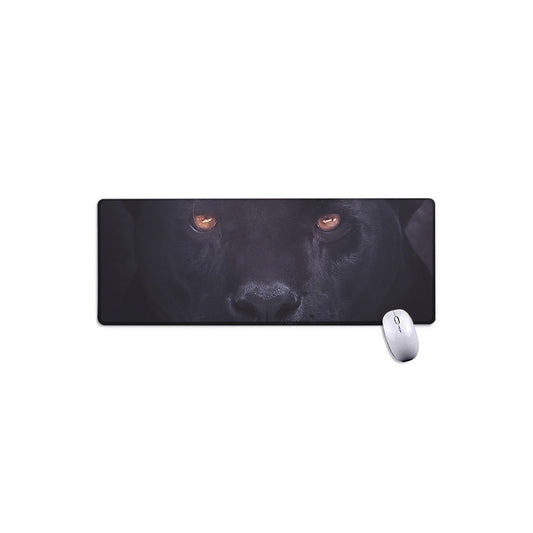Black Jaguar Print Extended Mouse Pad