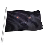 Black Jaguar Print Flag