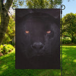 Black Jaguar Print Garden Flag