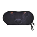 Black Jaguar Print Glasses Case