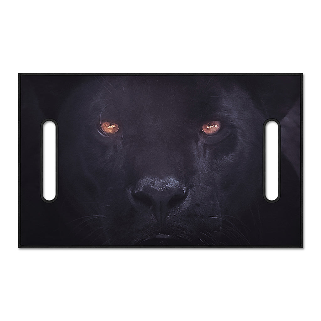 Black Jaguar Print Golf Cart Seat Cover