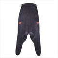 Black Jaguar Print Hammer Pants