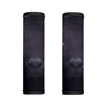 Black Jaguar Print Handle Covers