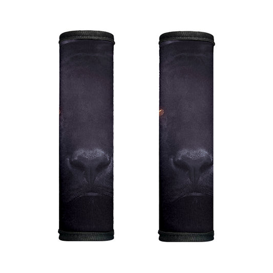 Black Jaguar Print Handle Covers