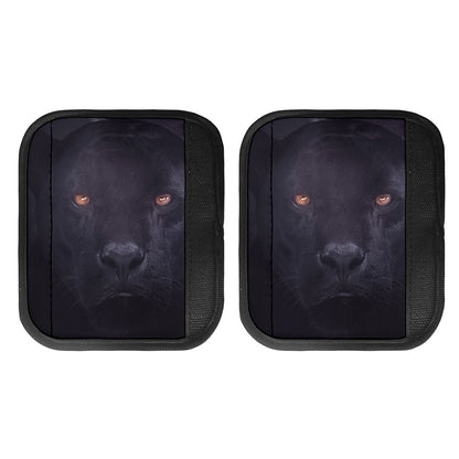 Black Jaguar Print Handle Covers