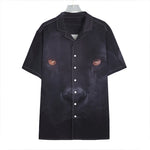 Black Jaguar Print Hawaiian Shirt