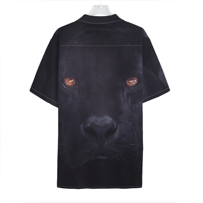 Black Jaguar Print Hawaiian Shirt
