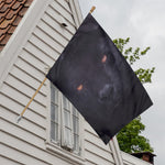 Black Jaguar Print House Flag