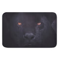 Black Jaguar Print Indoor Door Mat