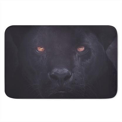 Black Jaguar Print Indoor Door Mat