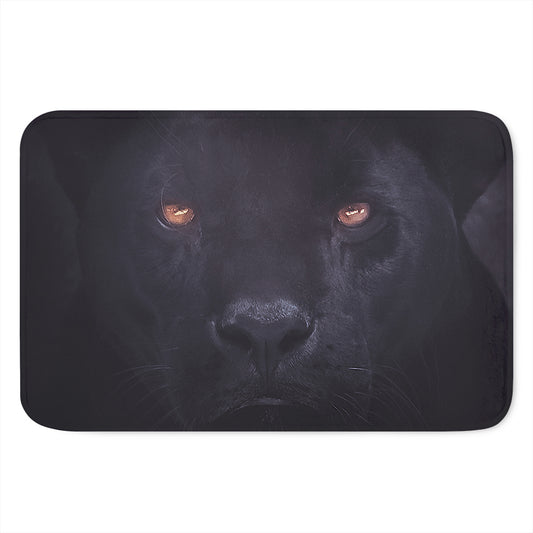 Black Jaguar Print Indoor Door Mat