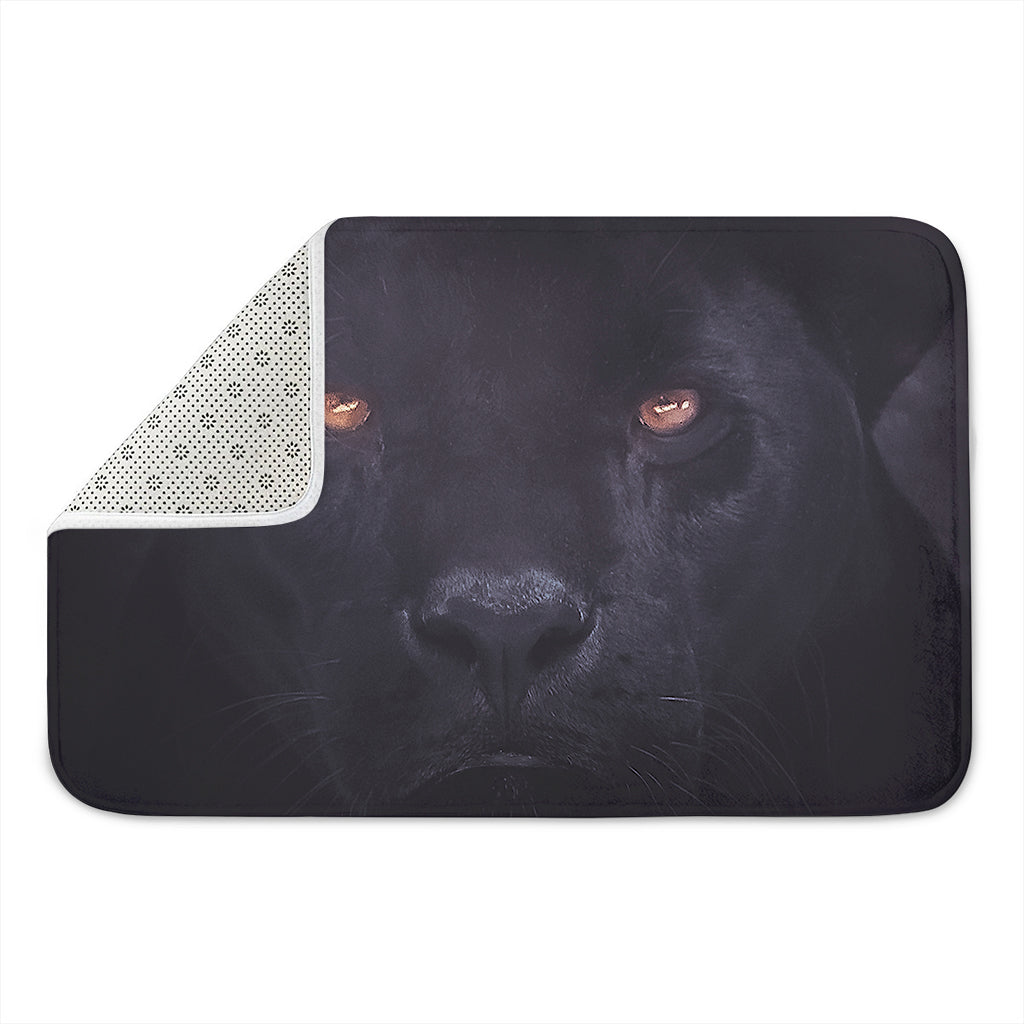 Black Jaguar Print Indoor Door Mat