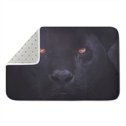 Black Jaguar Print Indoor Door Mat