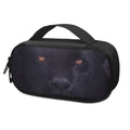 Black Jaguar Print Portable Cooler Travel Case