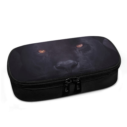 Black Jaguar Print Insulin Cooler Travel Case