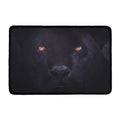 Black Jaguar Print Kitchen Mat