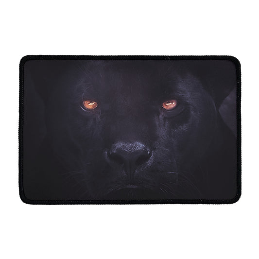 Black Jaguar Print Kitchen Mat
