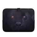 Black Jaguar Print Laptop Sleeve