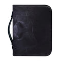 Black Jaguar Print Leather Bible Cover